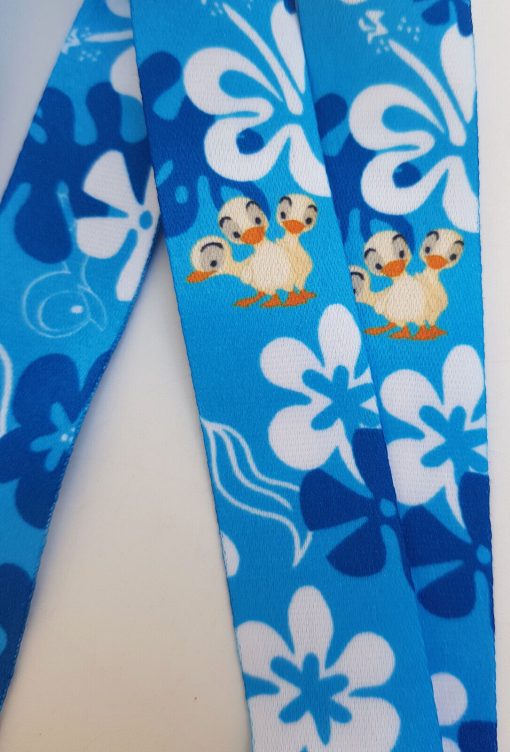 Disneyland Paris Lilo & Stitch With Duckling Pin Trading Lanyard