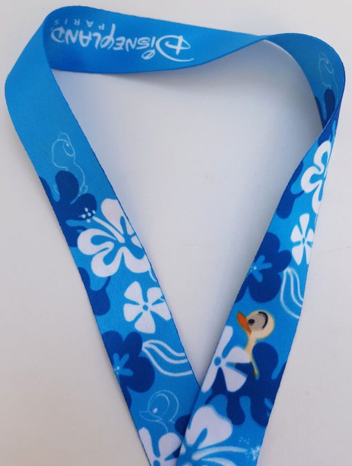 Disneyland Paris Lilo & Stitch With Duckling Pin Trading Lanyard