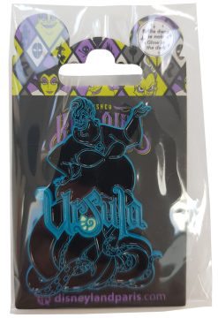 Disneyland Paris Little Mermaid Ursula Glow In The Dark Pin Trading Badge