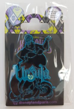 Disneyland Paris Little Mermaid Ursula Glow In The Dark Pin Trading Badge