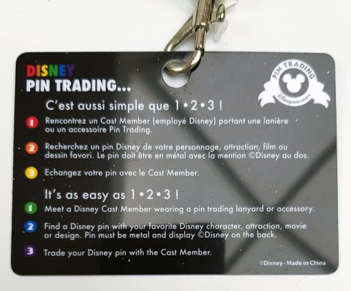 Disneyland Paris Magical Pride Rainbow Pin Trading Lanyard