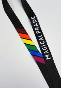 Disneyland Paris Magical Pride Rainbow Pin Trading Lanyard