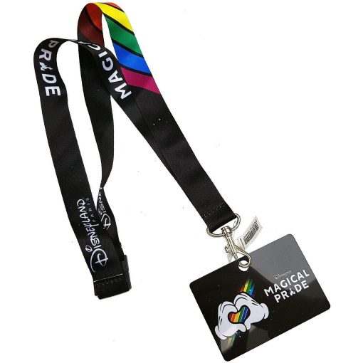 Disneyland Paris Magical Pride Rainbow Pin Trading Lanyard