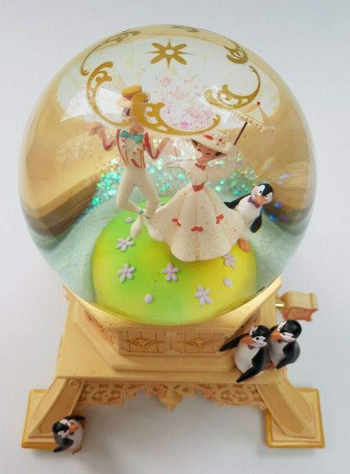 Disneyland Paris Mary Poppins A Jolly Holiday Musical Snow Globe DAMAGED