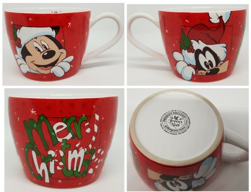 Disneyland Paris Merry Christmas Mickey Mouse & Goofy Large Mug