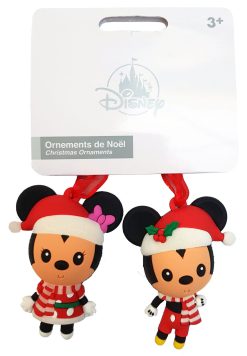 Disneyland Paris Mickey & Minnie Mouse Hanging Christmas Tree Decoration