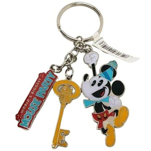 Disneyland Paris Mickey Mouse 90th Anniversary Keyring