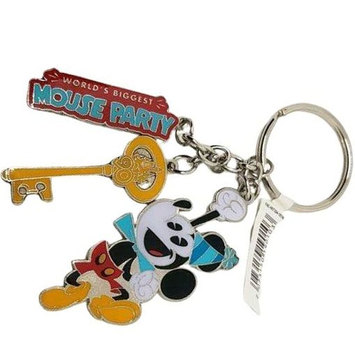 Disneyland Paris Mickey Mouse 90th Anniversary Keyring