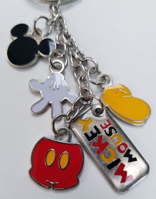 Disneyland Paris Mickey Mouse Body Parts Charm Keyring