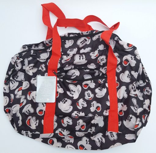 Disneyland Paris Mickey Mouse Folding Bag Lightweight Holdall Overnight