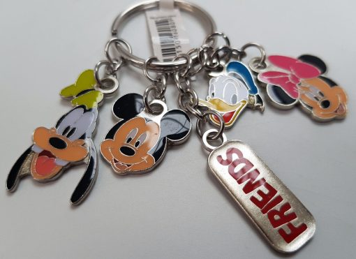 Disneyland Paris Mickey Mouse & Friends Faces Charm Keyring