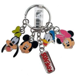 Disneyland Paris Mickey Mouse & Friends Faces Charm Keyring