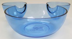 Disneyland Paris Mickey Mouse Head Shaped Blue Plastic Bowl For Chips & Dips