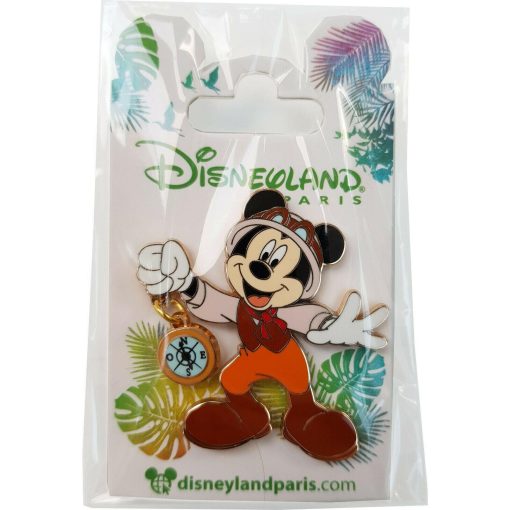 Disneyland Paris Mickey Mouse Jungle Cruise Explorer Pin Trading Badge