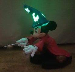 Disneyland Paris Mickey Mouse Sorcerers Apprentice Light Up Figurine