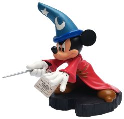 Disneyland Paris Mickey Mouse Sorcerers Apprentice Light Up Figurine