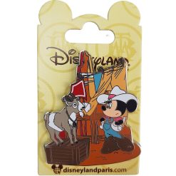 Disneyland Paris Minnie Mouse & Goat Big Thunder Mountain Pin Trading Badge