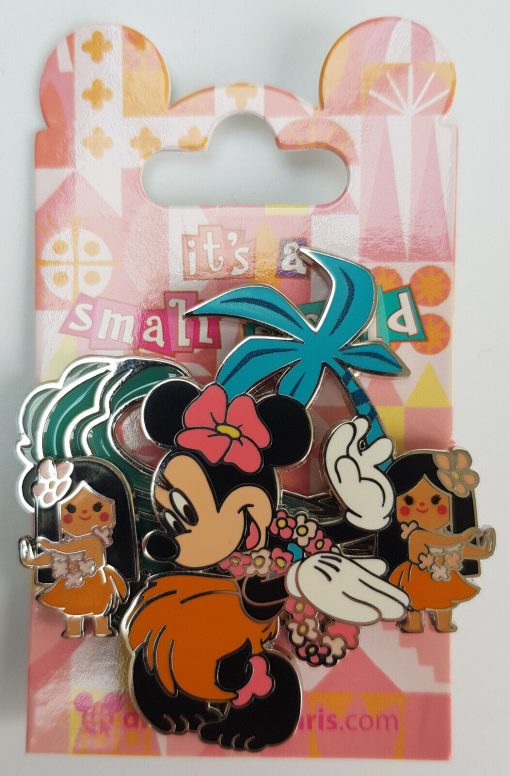 Disneyland Paris Minnie Mouse Its A Small World Pin Trading Badge