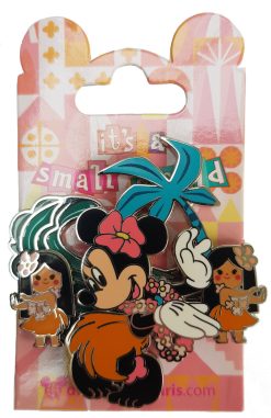 Disneyland Paris Minnie Mouse Its A Small World Pin Trading Badge