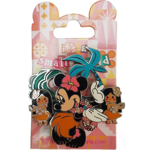 Disneyland Paris Minnie Mouse Its A Small World Pin Trading Badge