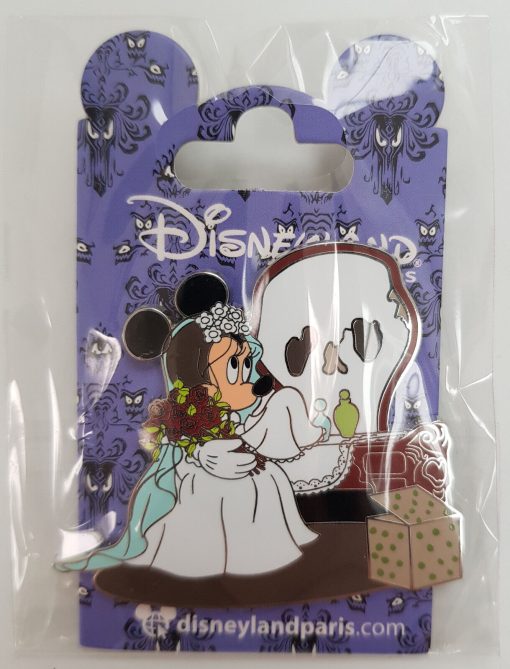 Disneyland Paris Minnie Mouse Phantom Manor Bride Pin Trading Badge