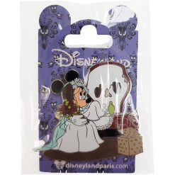 Disneyland Paris Minnie Mouse Phantom Manor Bride Pin Trading Badge