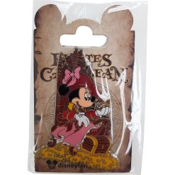 Disneyland Paris Minnie Mouse Pirates Of The Caribbean Treasure Pin Trading Badge