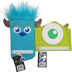 Disneyland Paris Monsters Inc Mike & Sully Soft Pencil Cases