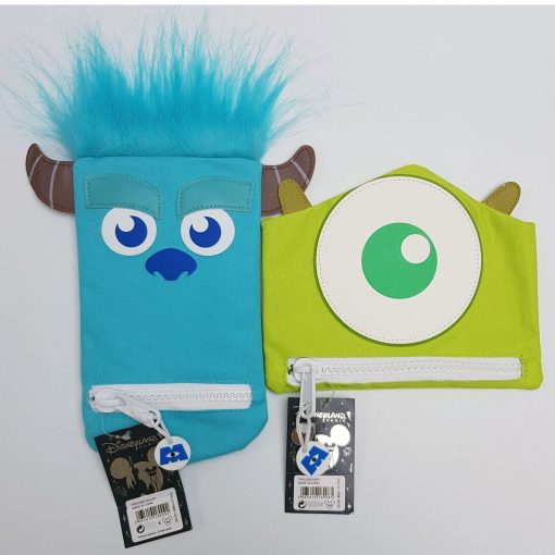 Disneyland Paris Monsters Inc Mike & Sully Soft Pencil Cases