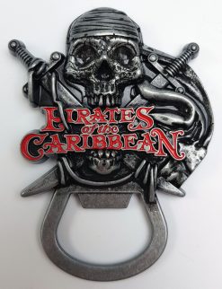 Disneyland Paris Park Attractions Pirates Of The Caribbean Metal Bottle Opener Magnet