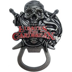 Disneyland Paris Park Attractions Pirates Of The Caribbean Metal Bottle Opener Magnet