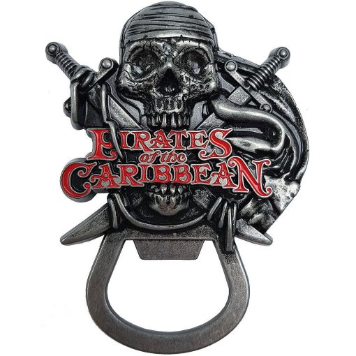 Disneyland Paris Park Attractions Pirates Of The Caribbean Metal Bottle Opener Magnet