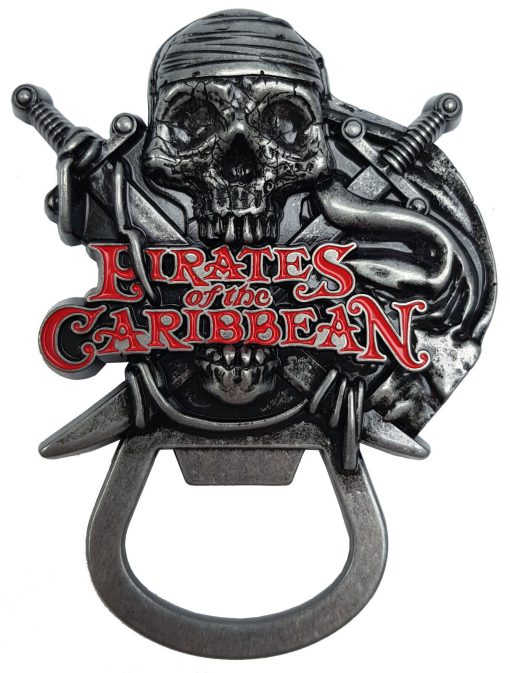 Disneyland Paris Park Attractions Pirates Of The Caribbean Metal Bottle Opener Magnet