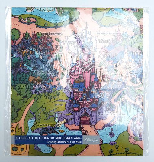 Disneyland Paris Park Map Poster Print 113cm x 75cm