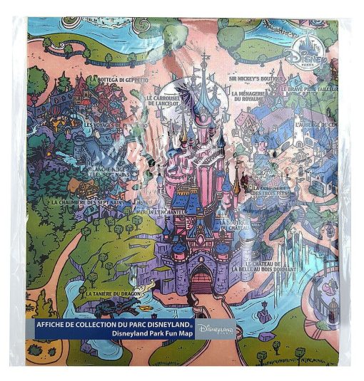 Disneyland Paris Park Map Poster Print 113cm x 75cm