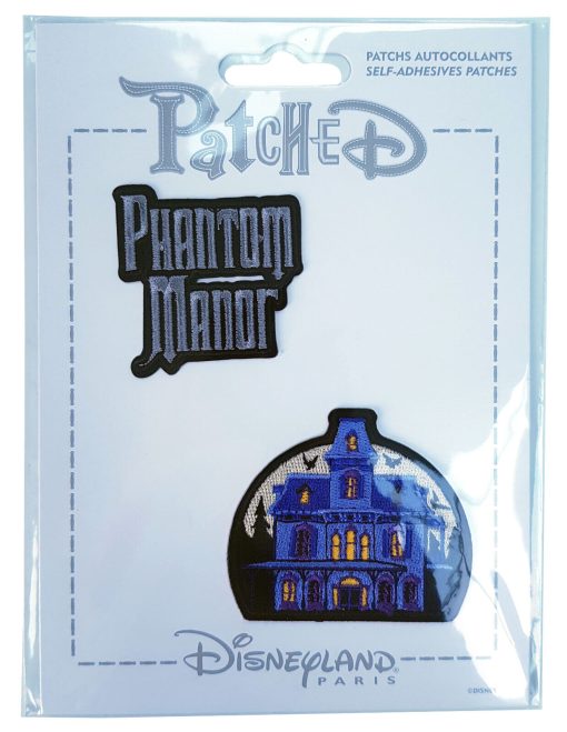 Disneyland Paris Patched Phantom Manor Pair 2x Fabric Clothing Patch