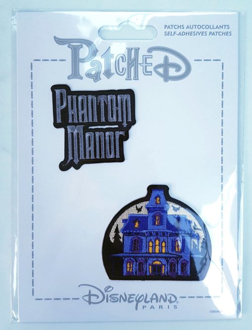 Disneyland Paris Patched Phantom Manor Pair 2x Fabric Clothing Patch