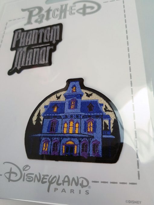 Disneyland Paris Patched Phantom Manor Pair 2x Fabric Clothing Patch