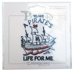 Disneyland Paris Patched Pirates Of The Caribbean A Pirates Life For Me Fabric Clothing Patch