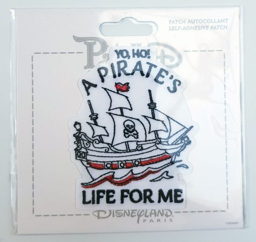 Disneyland Paris Patched Pirates Of The Caribbean A Pirates Life For Me Fabric Clothing Patch