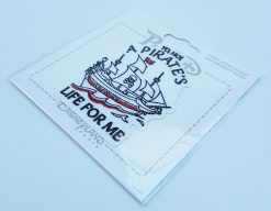 Disneyland Paris Patched Pirates Of The Caribbean A Pirates Life For Me Fabric Clothing Patch