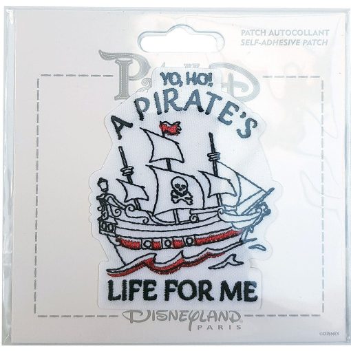 Disneyland Paris Patched Pirates Of The Caribbean A Pirates Life For Me Fabric Clothing Patch