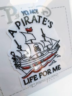 Disneyland Paris Patched Pirates Of The Caribbean A Pirates Life For Me Fabric Clothing Patch