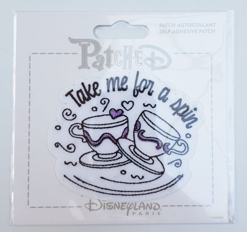 Disneyland Paris Patched Take Me For A Spin Fabric Clothes Patch