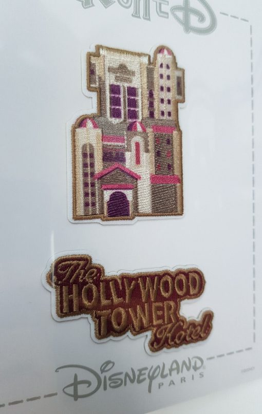 Disneyland Paris Patched Tower Of Terror HTH 2x Fabric Clothing Patch