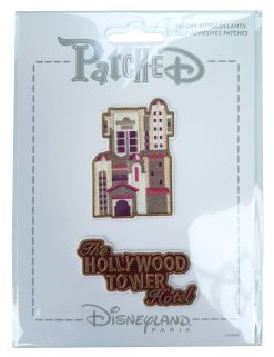 Disneyland Paris Patched Tower Of Terror HTH 2x Fabric Clothing Patch