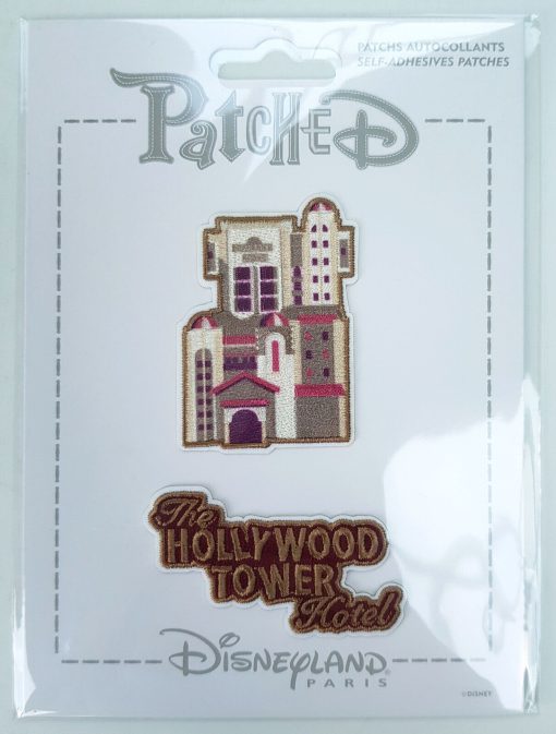 Disneyland Paris Patched Tower Of Terror HTH 2x Fabric Clothing Patch