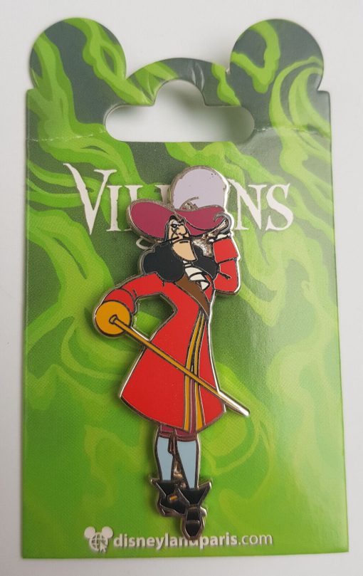 Disneyland Paris Peter Pan Captain Hook Pin Trading Badge