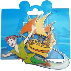 Disneyland Paris Peter Pan Flying Ship Boat Large Pin Trading Badge