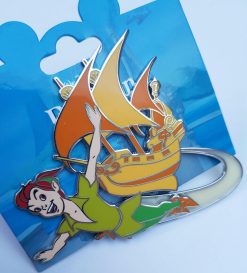 Disneyland Paris Peter Pan Flying Ship Boat Large Pin Trading Badge